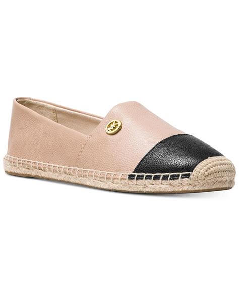 michael kors women's kendrick slip-on espadrille flats|leather slip on espadrille.